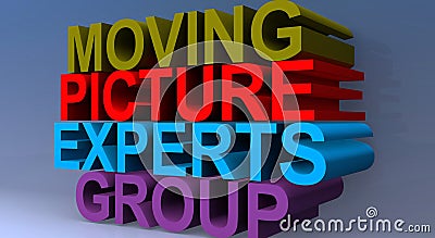 Moving picture experts group mpeg Editorial Stock Photo