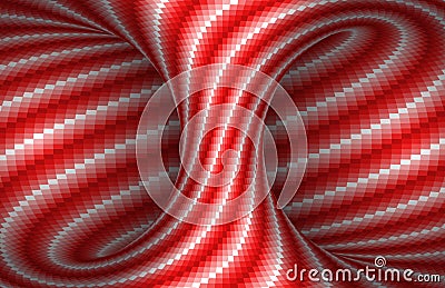 Moving spiral hyperboloid background. Vector optical illusion illustration Vector Illustration