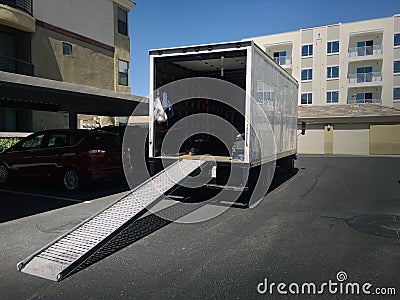 Moving truck Stock Photo