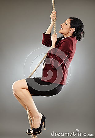 Moving up in career Stock Photo