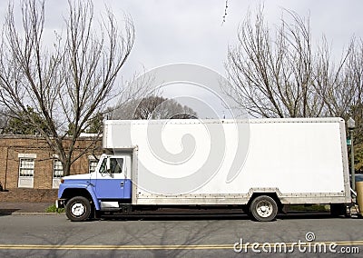 Moving Van Stock Photo