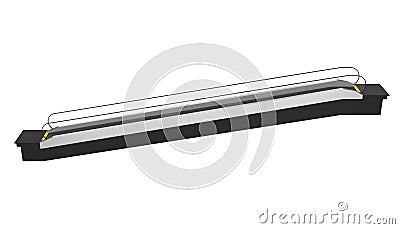 Moving Walkway Isolated Stock Photo