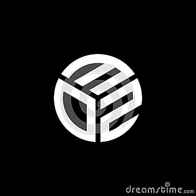 MOZ letter logo design on black background. MOZ creative initials letter logo concept. MOZ letter design Vector Illustration