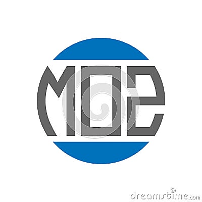 MOZ letter logo design on white background. MOZ creative initials circle logo concept. MOZ letter design Vector Illustration