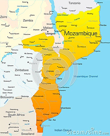 Mozambique Vector Illustration