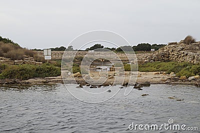 Mozia Island Stock Photo