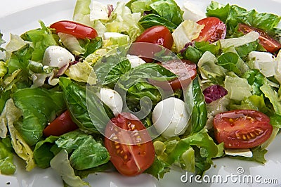 Mozzarella salad Stock Photo