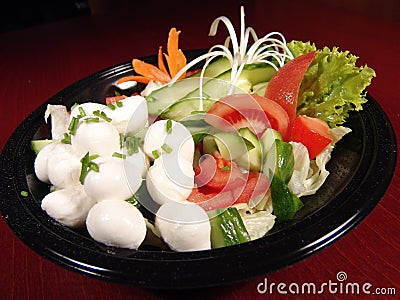 Mozzarella salad Stock Photo