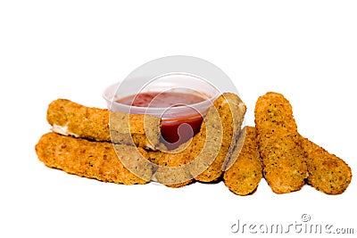 Mozzarella Sticks Stock Photo