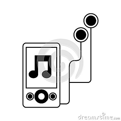 Mp3 music player icon Vector Illustration