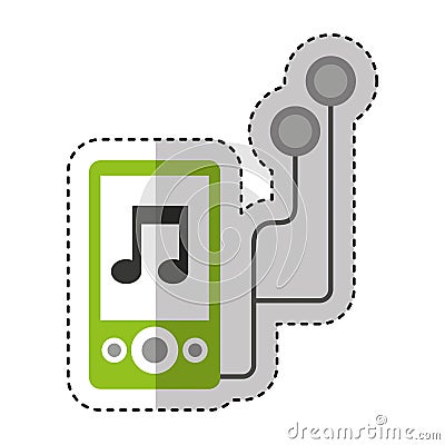 Mp3 music player icon Vector Illustration