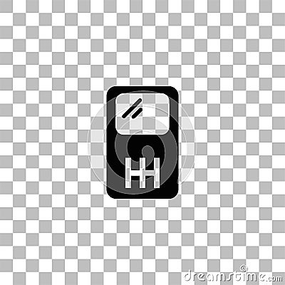 MP3 Player icon flat Vector Illustration