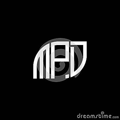 MPD letter logo design on black background. MPD creative initials letter logo concept. MPD letter design Vector Illustration
