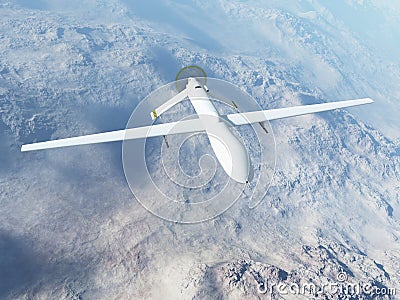 MQ-1 Predator in Flight Stock Photo