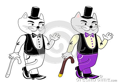 Mr Cat Vector Illustration