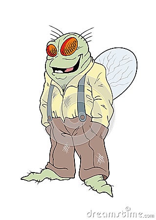 Mr fly guy Cartoon Illustration