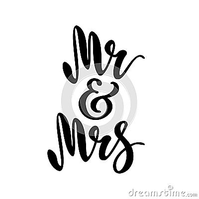 Mr and Mrs Vector Illustration