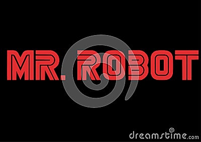 Mr. robot Logo Editorial Stock Photo
