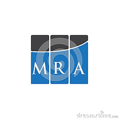 MRA letter logo design on black background.MRA creative initials letter logo concept.MRA letter design Vector Illustration