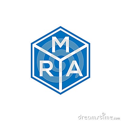 MRA letter logo design on black background. MRA creative initials letter logo concept. MRA letter design.MRA letter logo design on Vector Illustration