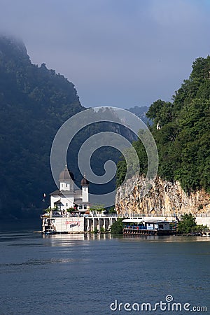 Mraconia Monastery and Kazan Gorge, Romania Stock Photo