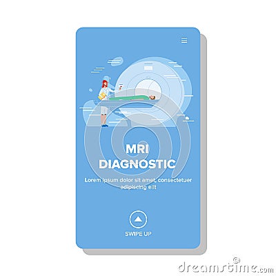 Mri Diagnostic Hospital Procedure Cabinet Vector Illustration Vector Illustration