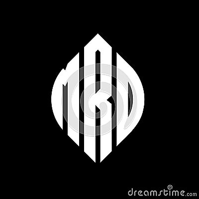 MRO circle letter logo design with circle and ellipse shape. MRO ellipse letters with typographic style. The three initials form a Vector Illustration