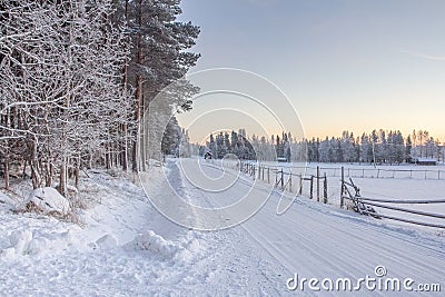 Winter roads. Stock Photo