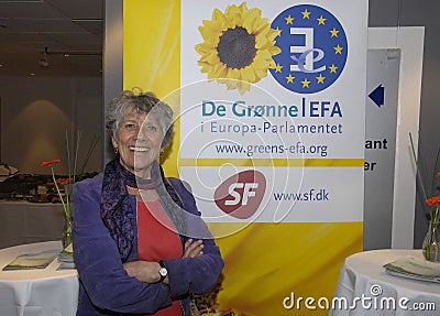 MS.MARGRETE AUKEN_SF MEMBER OF EUROPEAN PARLIAMENT Editorial Stock Photo