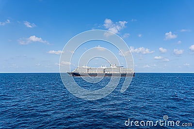 MS WESTERDAM, Holland America Line passengers ship sails in the sea during the trip to Thailand Editorial Stock Photo