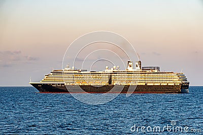 MS WESTERDAM, Holland America Line passengers ship sails in the sea during the trip to Thailand Editorial Stock Photo
