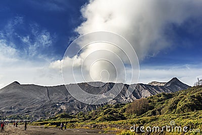 Mt Bromo which is 2329 metres high Editorial Stock Photo