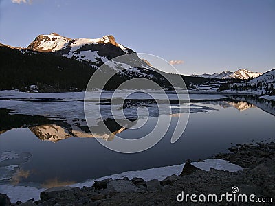 Mt. Dana reflection Stock Photo