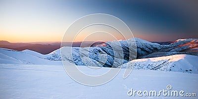 Mt Feathertop Scenery Stock Photo