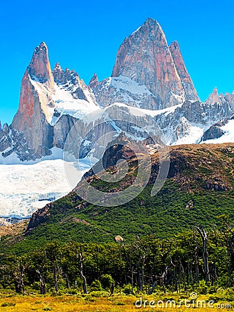 Mt Fitz Roy in Patagonia, South America Stock Photo