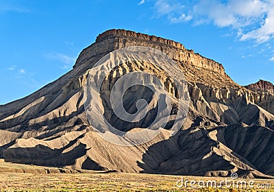 Mt. Garfield, the Book Cliffs Stock Photo