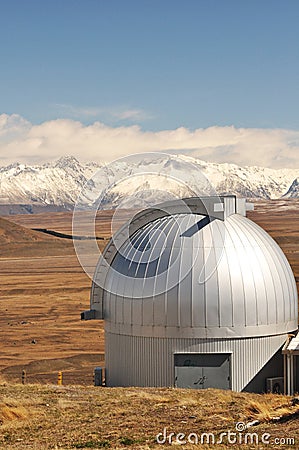 Mt John Observatory Stock Photo