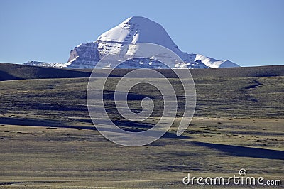 Mt. Kailas in Tibet Stock Photo