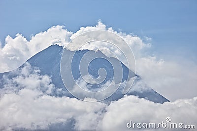 Mt Merapi Summit after March 2023 Eruption Editorial Stock Photo