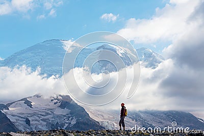 Mt.Rainier Stock Photo