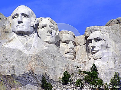 Mt. Rushmore sculpture of presidents South Dakota Stock Photo