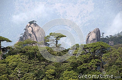 Mount Sanqing, Sanqingshan, Jiangxi China Stock Photo