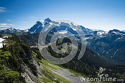 Mt Shuksan, Washington state Cascades Stock Photo