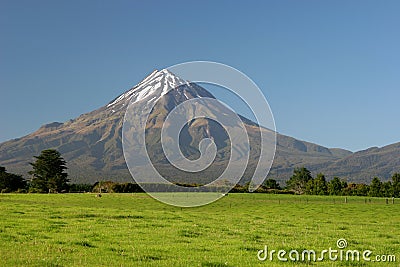 Mt. Taranaki, New Zealand Stock Photo