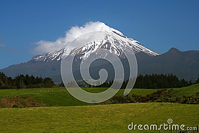 Mt Taranaki, New Zealand Stock Photo