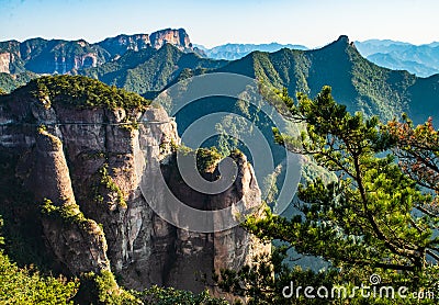 Landscape of China`s Famous Peak Stock Photo