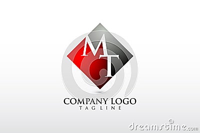 MT, TM letter company logo design vector Vector Illustration