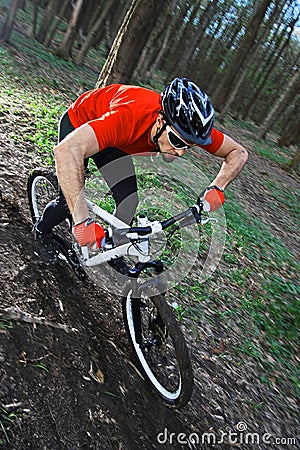 Mtb biking bicycle Stock Photo