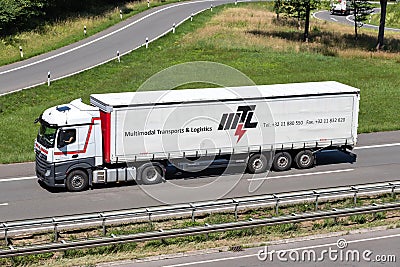 Mtl Mercedes-Benz Actros Editorial Stock Photo