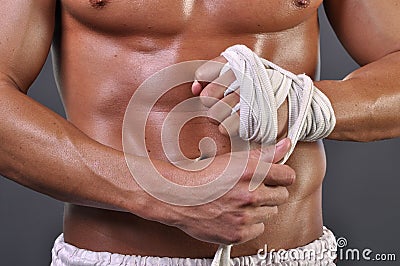 Muay Thai fists Stock Photo